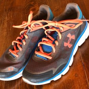 Under Armour Women's Sneakers - Black, Orange, Blue